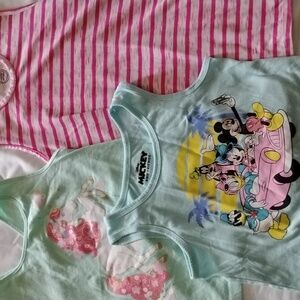 3 Sleeveless Girls Tops